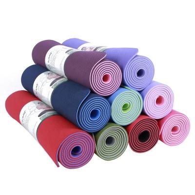 China 2019 Yoga Exercise High Quality Custom Print Private Label Tape Eco-friendly Yoga Mat For Yoga Beginner for sale