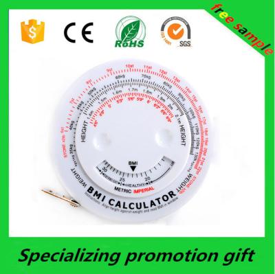 China Customized Body Mass Index 1.5M PP retractable tape measures for sale