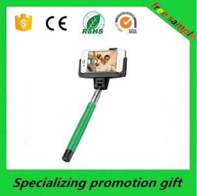 China Green / Yellow Stainless Steel Smartphone Selfie Stick / Selfie Monopod for sale