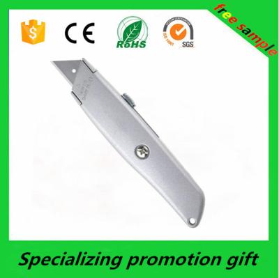 China Heavy Duty Pocket Steel Blade Utility Cutter Knife Retractable Box Cutter for sale