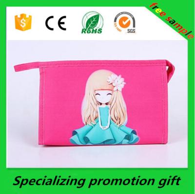 China Promotional Women Nylon Travel Cosmetic Bag Custom Printed Bags for sale