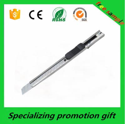 China Aluminum Alloy / Zinc Snap off Blade Utility Cutter Knife 0.4*9*80mm for sale