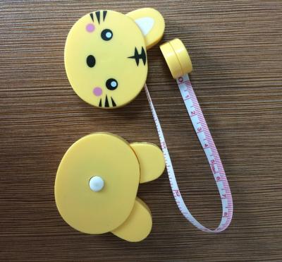 China Mini Plastic Animal Retractable Tape Measure Sewing For Promotional for sale