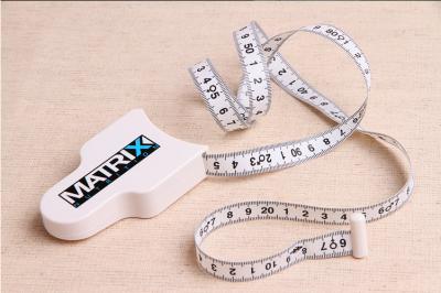 China 1.5m ABS Retractable Tape Measure logo printed bmi waist measuring tape for sale