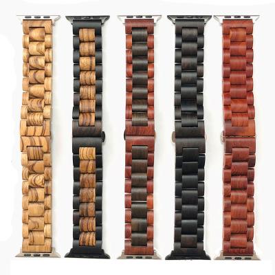 China Fashion\Dress Luxury Popular Smart watches strap wooden band custom logo band for apple watch for sale