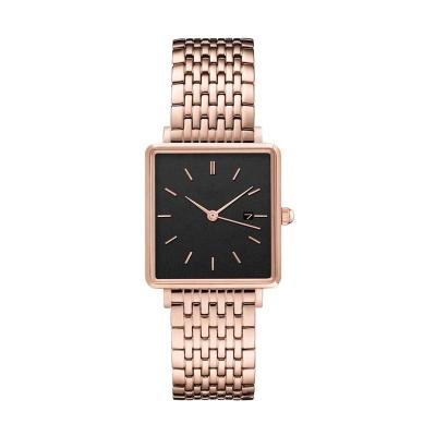 China Top brand automatic date watches women logo wristwatches high quality quartz movement customized ladies watch for sale