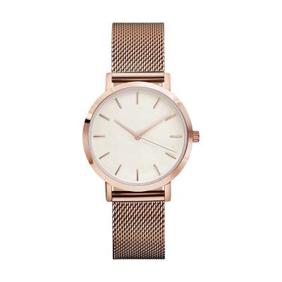 China Non-Specific Luxury Stainless Steel Quartz Ultrathin Watch Customized Women Fashion Wristwatch Rose Gold Lady Watch for sale