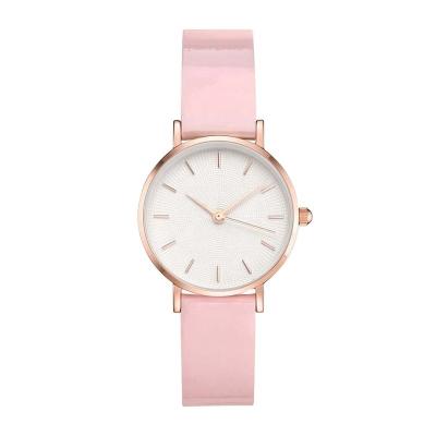 China New arrival non-specific quality band pink leather women watch rose gold ladies watch waterproof custom logo for sale