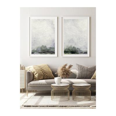 China Modern Simple Two Part Abstract Art Landscape Paintings Wall Decoration Paintings for sale