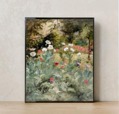 China Classic Vintage Flower Prints Farmhouse Painting Antique Flower Wall Art Print Still Life For Living Room Home Decoration for sale