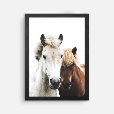 China Abstract Horse Painting Wall Art Canvas Oil Painting Decor Farm Animal Print For Living Room Decoration for sale