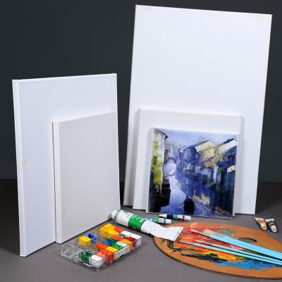 China Paint Manufacturers Wholesale Empty Stretched Oil Canvas To Paint For Artist for sale