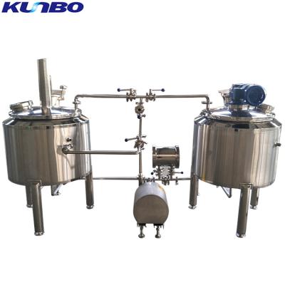 China KUNBO Hotels Home Brew Micro Brewery Batch For Beer Brewing for sale