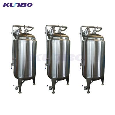 China Beer Brewing KUNBO 500-2000L Liters Beer Brewing HLT Liquid Hot/Cold Tank Equipment for sale