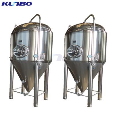 China KUNBO beer brewing used large 1000 liters stainless steel beer fermentation tanks for sale for sale