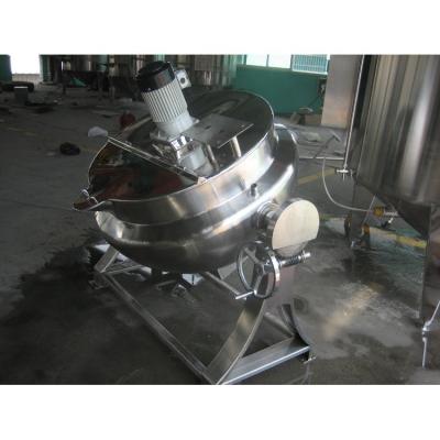 China vegetable processing plant food and beverage machinery tilting steam coated kettle for sale