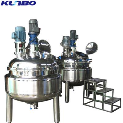 China 304 or 316 stainless steel KUNBO 1000L stainless steel food drink mixer mixing tank for sale