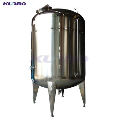 China 304 or 316 Stainless Steel KUNBO Double Layer Jacketed Alcohol Storage Tank 50L - 50000L for sale