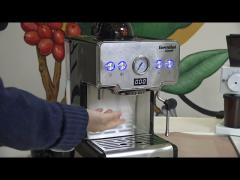 High Power Espresso Cappuccino Latte Machine With Italian Pump Hot Water Function