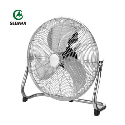 China Lower Noise 18inch 45cm Industrial Silver Luxury Floor Fan 18 In Commercial Fan for sale