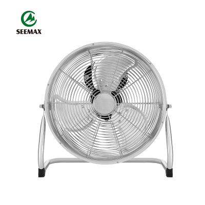 China Tilt fit for 2020 16inch Unique Vintage Quiet High Wind Metal Oscillating Electric Floor Fan Flexible Use for sale