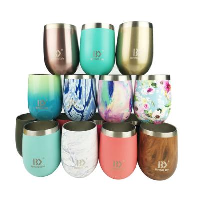 China Wholesale Custom 12oz Stainless Steel Factory Price Travel Wine Tumbler Sustainable Co Sustainable for sale