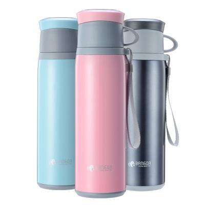 China Custom Novelty Bpa Free Stainless Steel Vacuum Modern Copper Insulated Double Bottle Bullet Shape Thermos Flask Travel Mug for sale