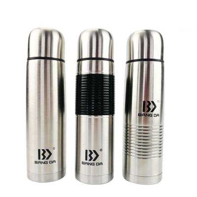 China Business Customized Insulated Stainless Steel Water Bottle Thermos 1 Liter Stainless Steel Flask for sale