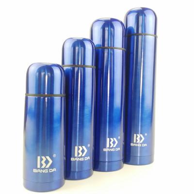 China Viable Manufacturer 0.35L 17oz 1L Thermos Bullet Flasks Cover Lid Vacuum Bottle for sale