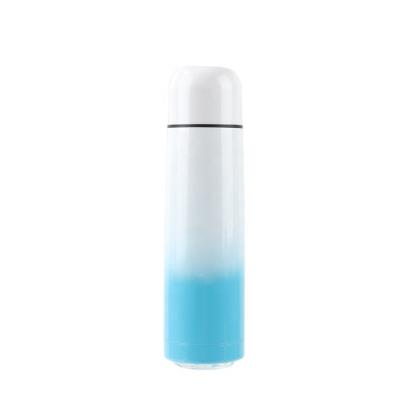 China Viable Hot Sales Manufacturer 500ML Double Wall Bullet Vacuum Flask With Gradient Color for sale