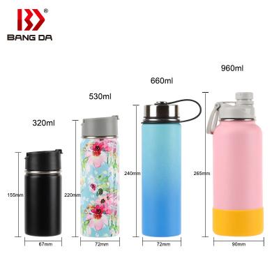 China Sustainable Customizable Personalized Flask Gift Set Reusable Water Bottle Stainless Steel for sale