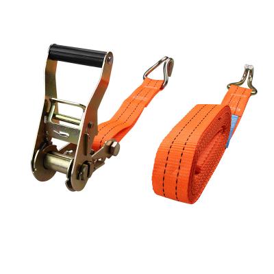 China PES GS Certified 38mm J-Hook Lashing Strap Ratchet Down Link 2ton for sale