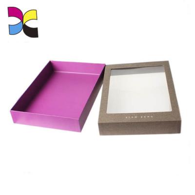 China Custom Printing Education OEM Christmas Design Paper Gift Boxes Display Boxes With Clear PVC Window for sale