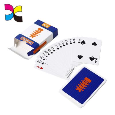 China paper & Custom Cardboard Backs 54 Cards Each Custom Deck Classic Playing Game Cards Printing With Standard Card Size for sale