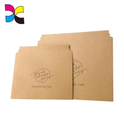 China Simple Modern Custom Recycled Rigid Cardboard Paper Packaging Envelope For Card for sale