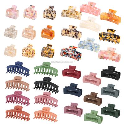 China Fashion hair acccessories BELLEGIRL designer tortoise acetate wholesale korean stylish hair accessories sling large size hair claw clip for women for sale