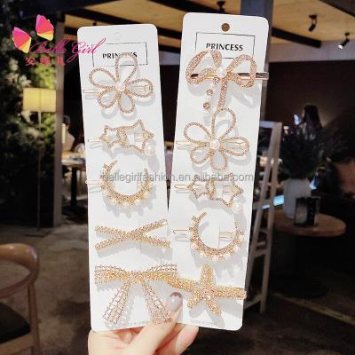 China BELLEGIRL Fashion Design Wholesale Hot Selling Decorative Elegant Korean Hair Clips New Set Pearl Hair Pins Ladies Hairpins For Women for sale