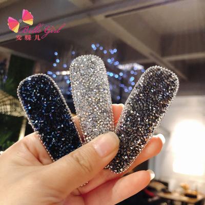 China BELLEGIRL fashion new design hair clips accessories wholesale rhinestone glitter drop BB platypus super hot snap hair clips for sale