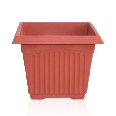 China Eco-friendly Durable Indoor Outdoor Garden Square Huazhiai Planter Plastic Plant Flower Pot for sale