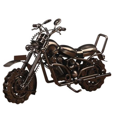 China Europe New Arrival Vintage Metal Craft Gift Model The Latest Of Motorcycle Iron Motorbike Model Kit For For Adults for sale