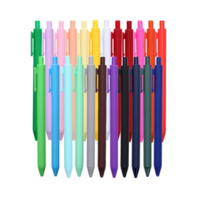 China office & Retractable Pen Low Price Fancy Custom Logo Candy Color Click Gel Ink Multi Color Gel Pen High Quality Low MOQ School for sale