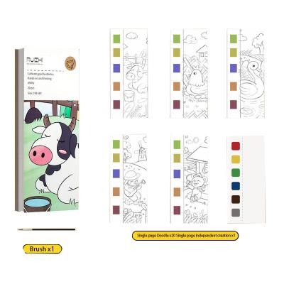 China Popular early education watercolor graffiti coloring book educational children doodle graffiti sketch coloring book for sale