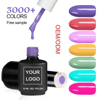 China DIY Nail Painting Professional Nail Supplies OEM 10ml UV Led Gel Polish Color Soak Off Nail Polish Private Label Wholesale Gel Nail Polish for sale