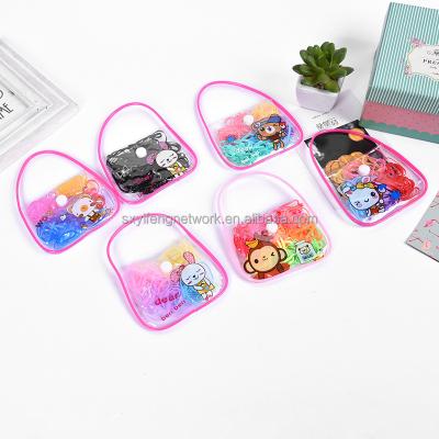 China Fashion bag fashion wholesale version of the elastic multi-color hair elastic bands for babies for sale