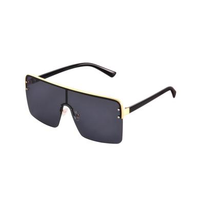 China Fashion sunglasses 2021 high quality fashion sunglasses shade black rectangle sunglasses for men for sale