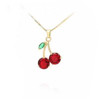 China Trendy Fashion Jewelry Gold Sliver Plated Cherry Anklet Shell Designers Necklace For Women for sale