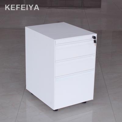 China Movable Filing Cabinet Luoyang Kefeiya Office Steel 3 Drawer Pedestal Cabinet for sale