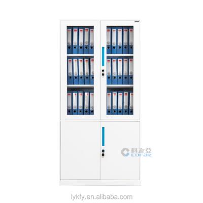 China Luoyang Kefeiya Metal Glass Door (Other) Filing Cabinet Drawer Adjustable Office Storage Filing Cabinet for sale