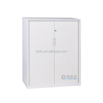 China (Panels) Kefeiya Office Furniture Metal Filing Storage Adjustable 3 Tiers Tambour Door File Cabinet for sale