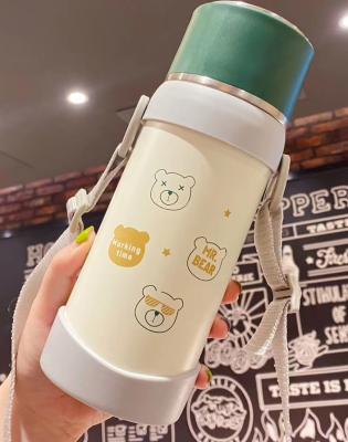 China 500ml water vacuum flasks thermos cup stainless steel viable portable bouncing vacuum flask for sale